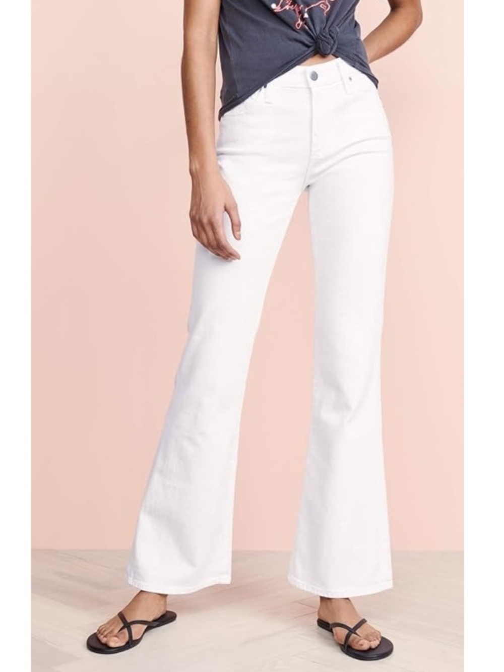 ✨NWT✨ AG The Quinne High Rise Flare Denim Jean in White Sz 32